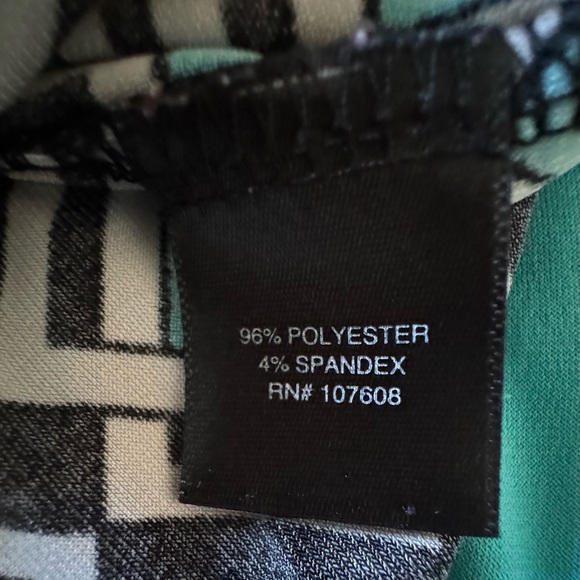 Modern Gemoetrical Black Dress Sz. Med - Picture 7 of 8